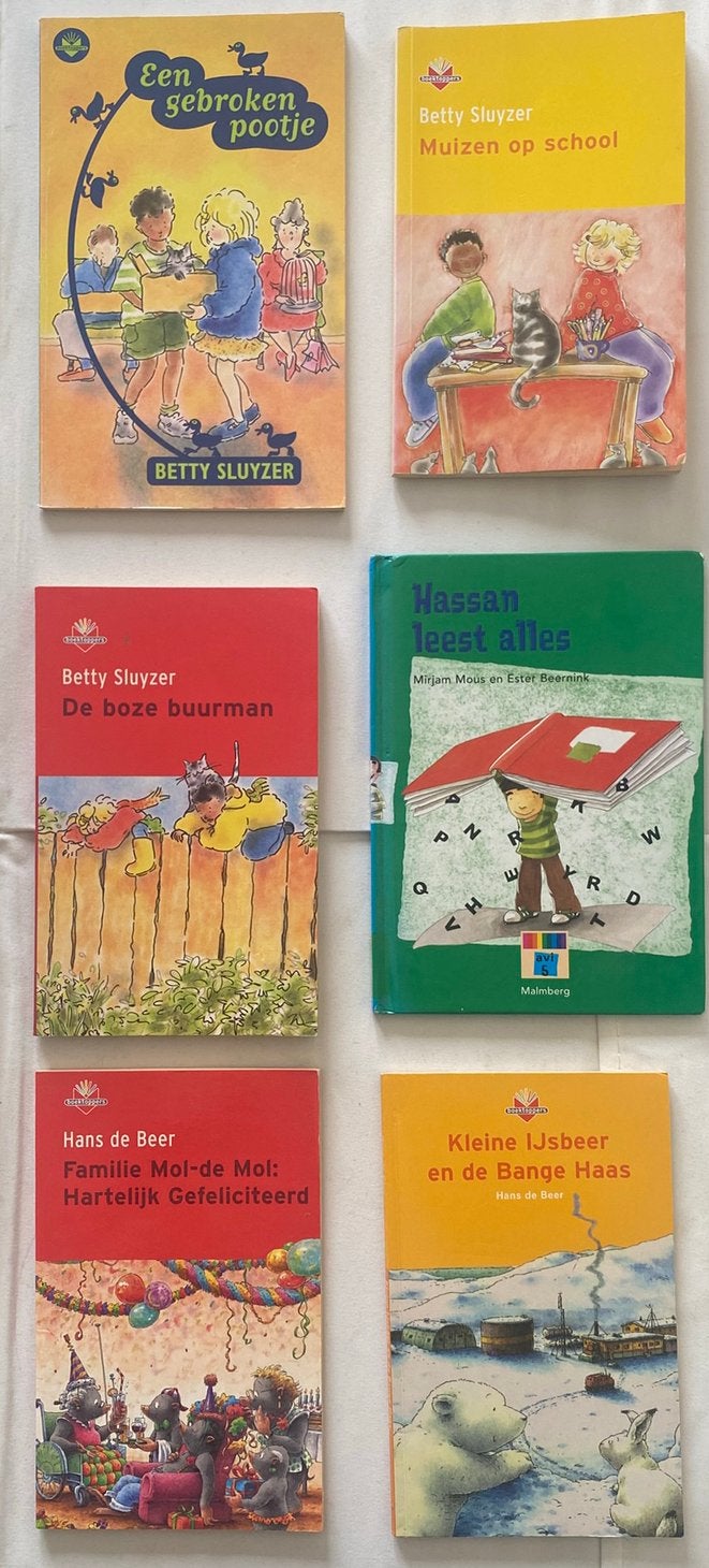 5x leesboek AVI 5 ( Betty Sluyzer / Hans de Beer), Ophalen of Verzenden, Gelezen, Fictie