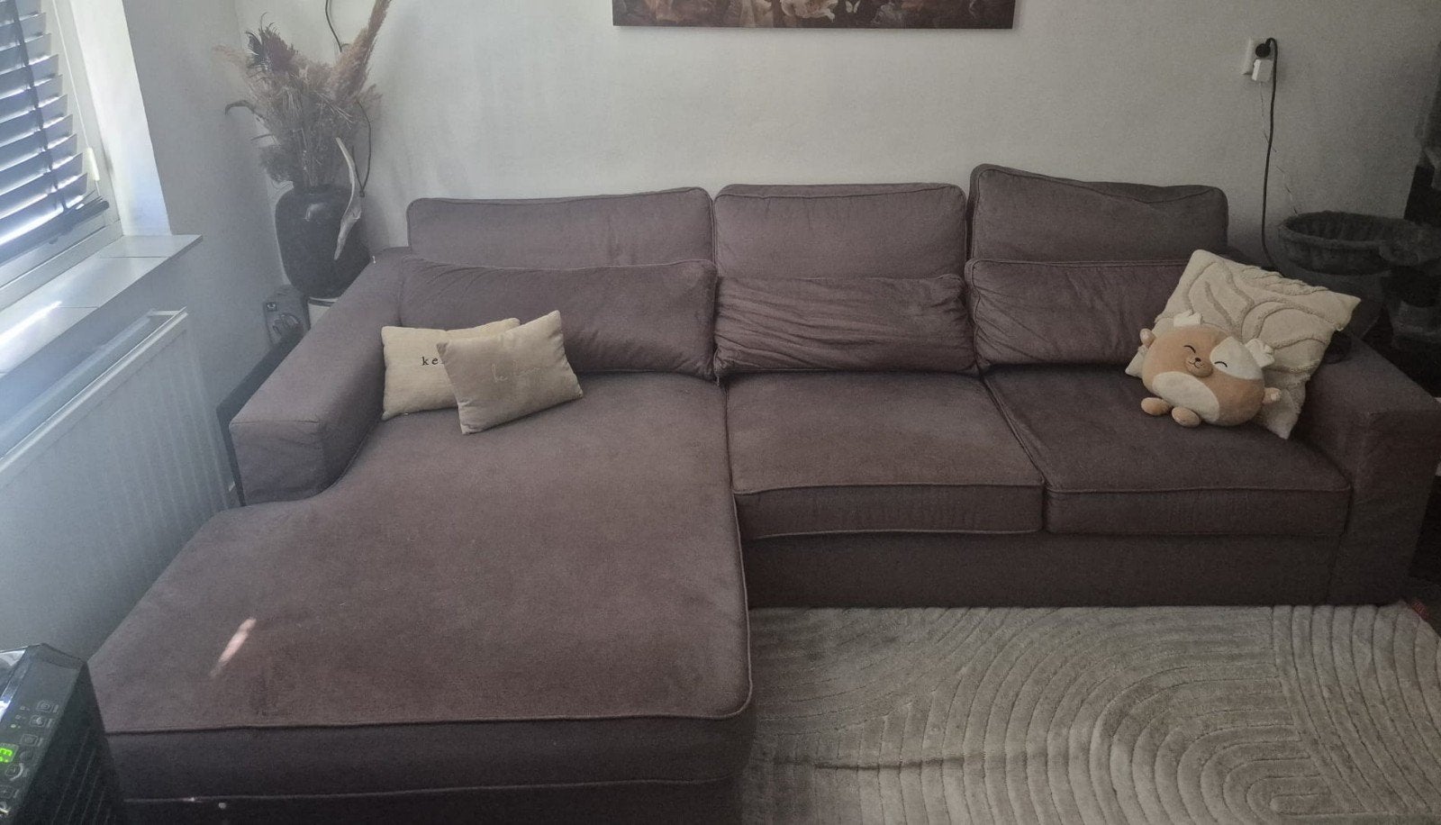 California Hoekbank Seats and Sofas taupekleur, Ophalen, Gebruikt