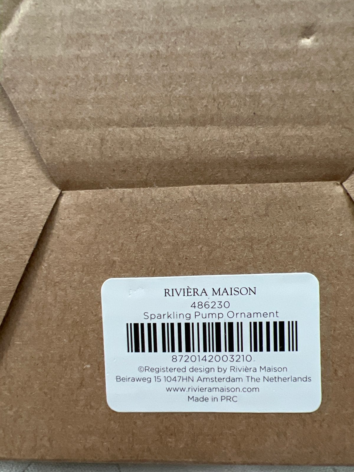 Riviera Maison Sparkling Pump Ornament, nieuw in verpakking, Diversen, Ophalen of Verzenden, Nieuw