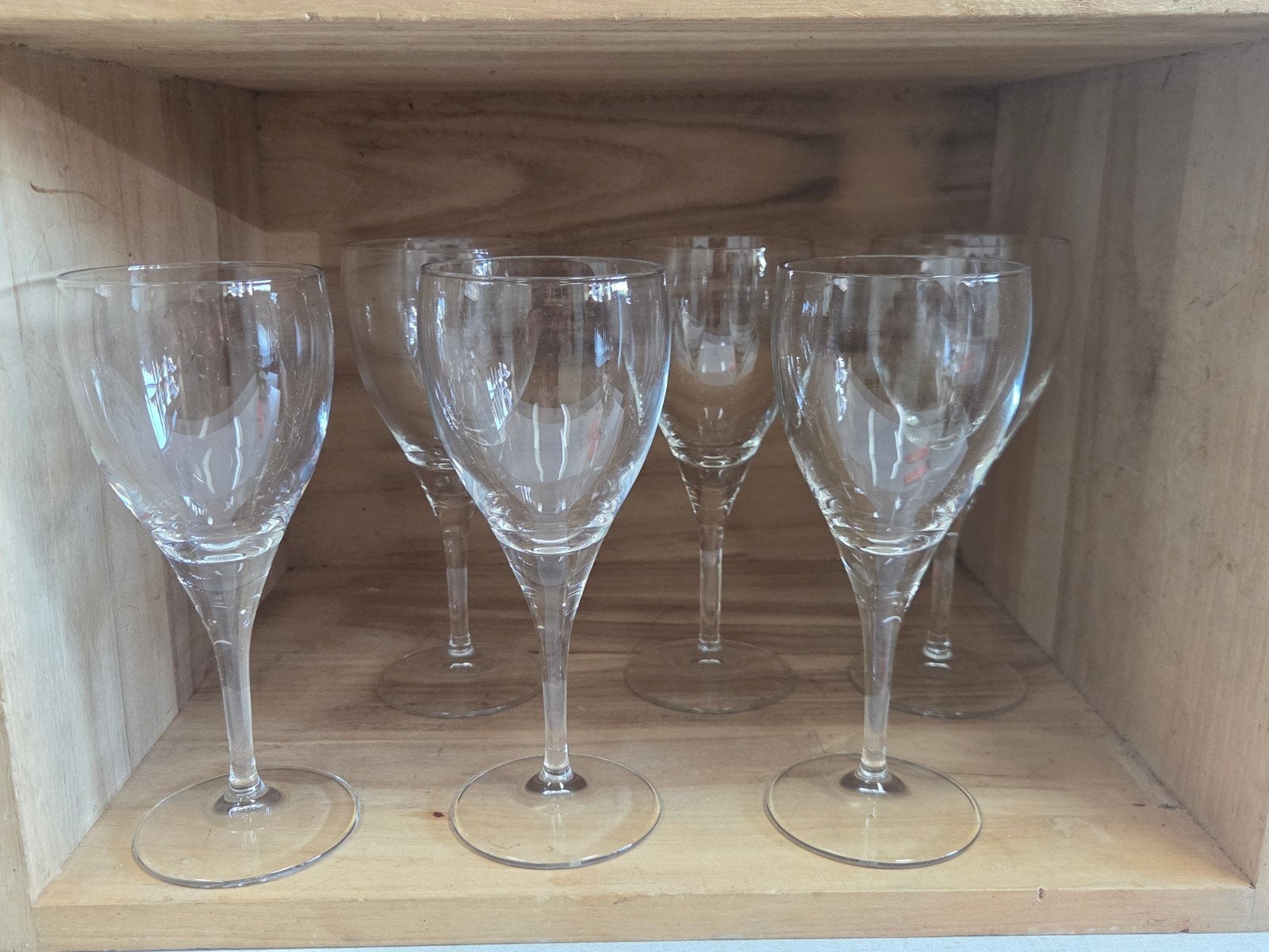 Set van 6 elegante wijnglazen, Antiek en Kunst, Ophalen of Verzenden