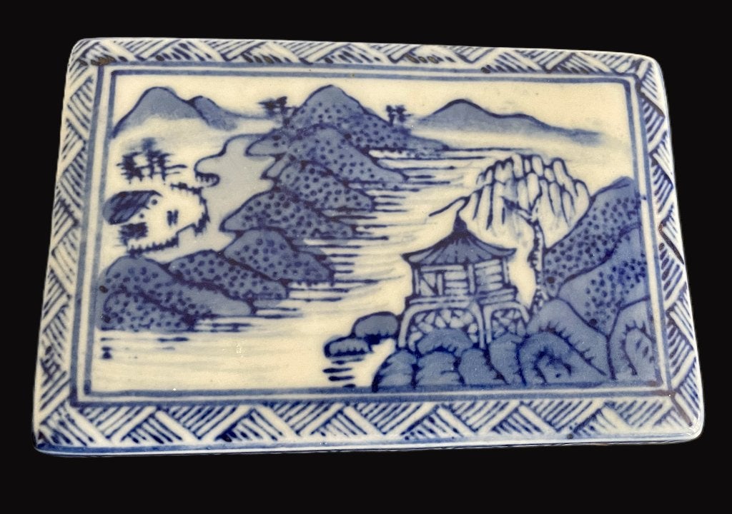 Chinees blauw witte box, Antiek en Kunst, Antiek | Keramiek en Aardewerk, Verzenden