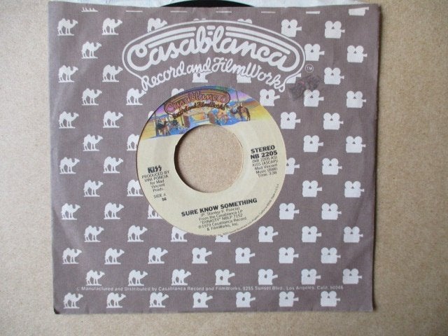 s2834 kiss - sure know something 2, Ophalen, Gebruikt, 7 inch, Overige genres
