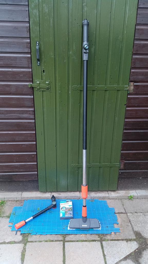 Gardena cleansystem telescopische borstel set compleet., Ophalen, Zo goed als nieuw