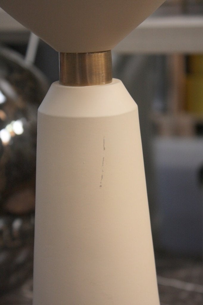 Tafellamp lampvoet ILVAR Light & Living beige & brons, Met schakelaar, Overige kleuren, Zo goed als nieuw, E27 (groot)