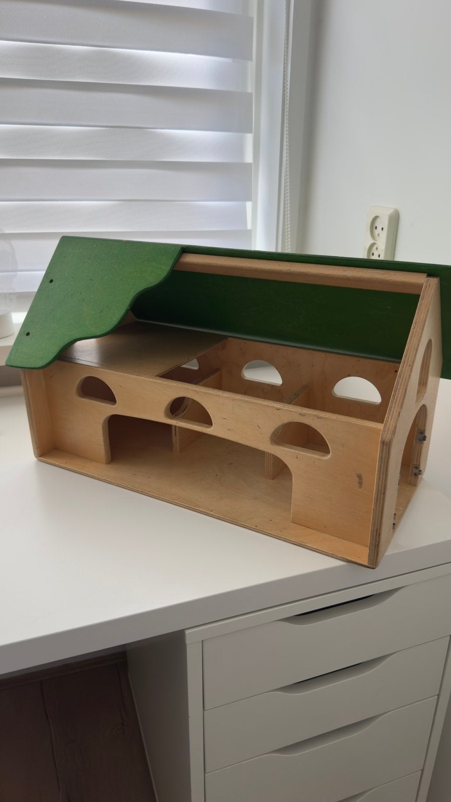 Van Dijk Toys speelboerderij van hout, Verzamelen, Ophalen, Gebruikt