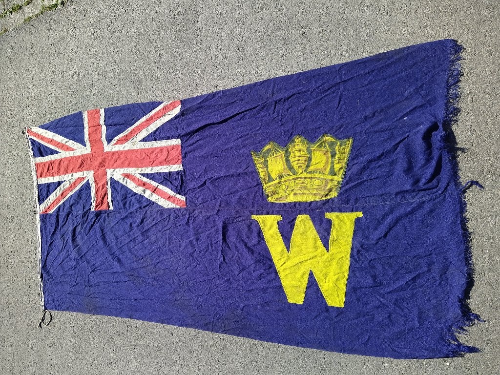 Vlag van de Royal Southern Yacht Club,, Ophalen of Verzenden, Gebruikt