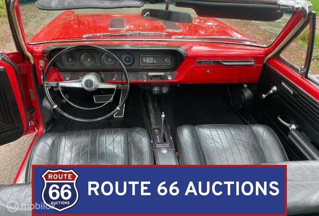 Pontiac LeMans Cabriolet | 1965 | Route 66 Auctions, Auto's, Oldtimers, Pontiac, Overige carrosserieën, Zwart, Bedrijf