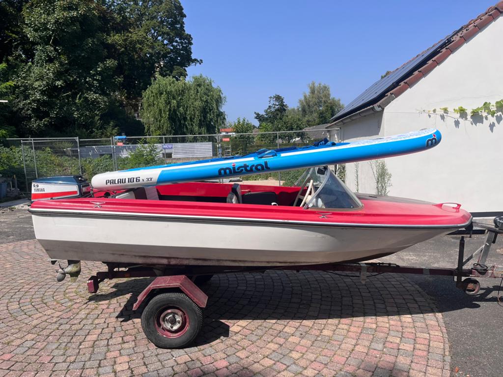 boot Trailer - Rijdbaar met werk aan verlichting, Watersport en Boten, Boottrailers, Ophalen, Minder dan 1500 kg, Gebruikt, Overige typen