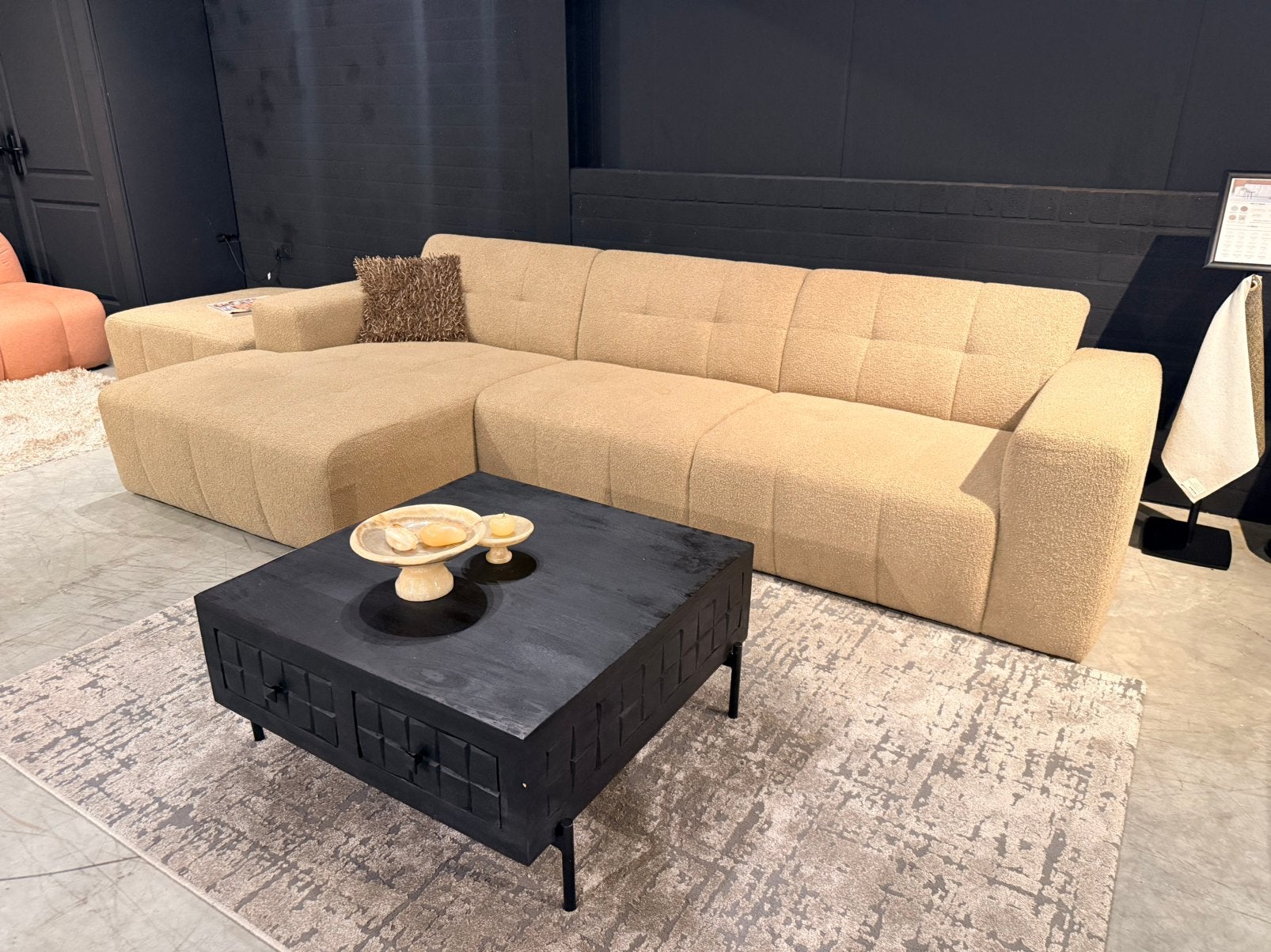 Bank Wave! Longchair L + 2,5 zitter + Hocker! Nu: € 1250,-, Huis en Inrichting, Ophalen, Hoekbank, Vierpersoons of meer, 300 cm of meer