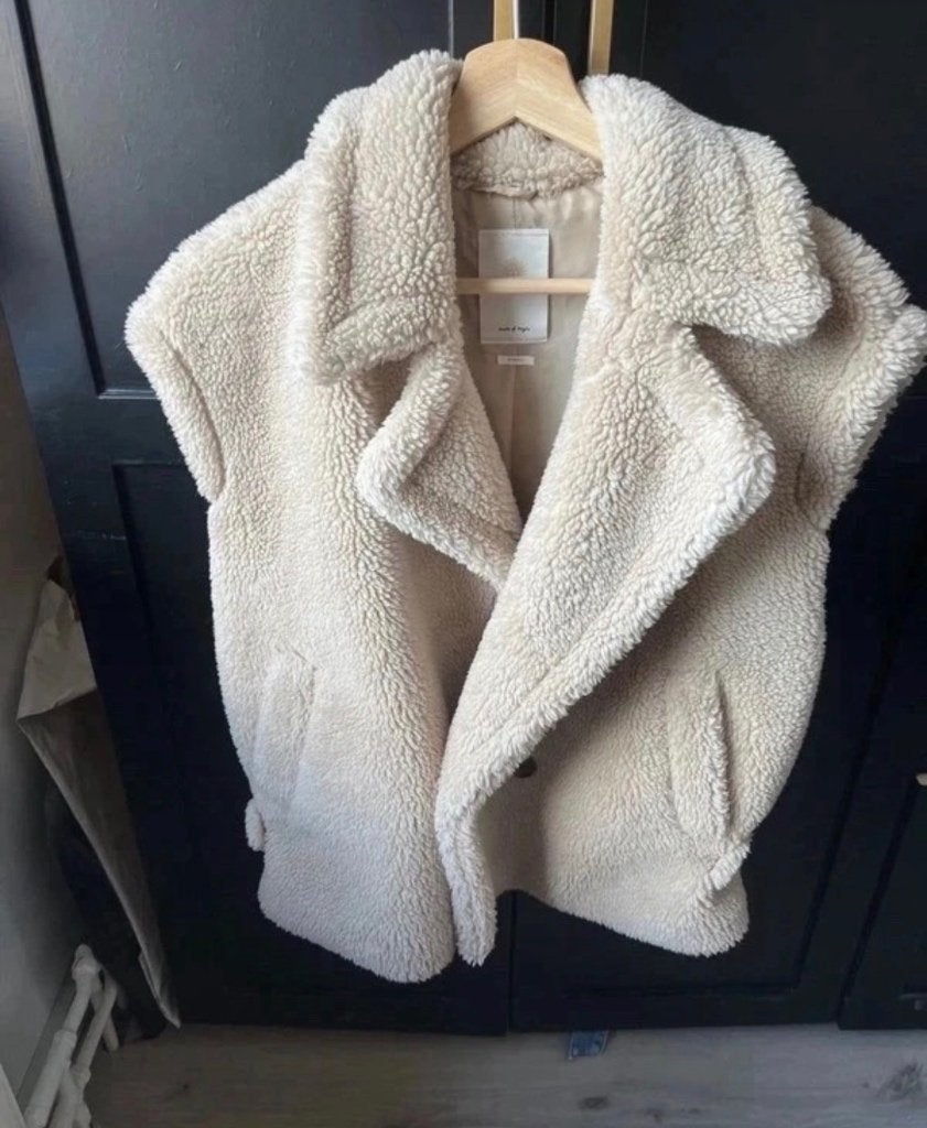 Teddy gilet | xs | revelation, Beige, Ophalen of Verzenden, Zo goed als nieuw, Revelation