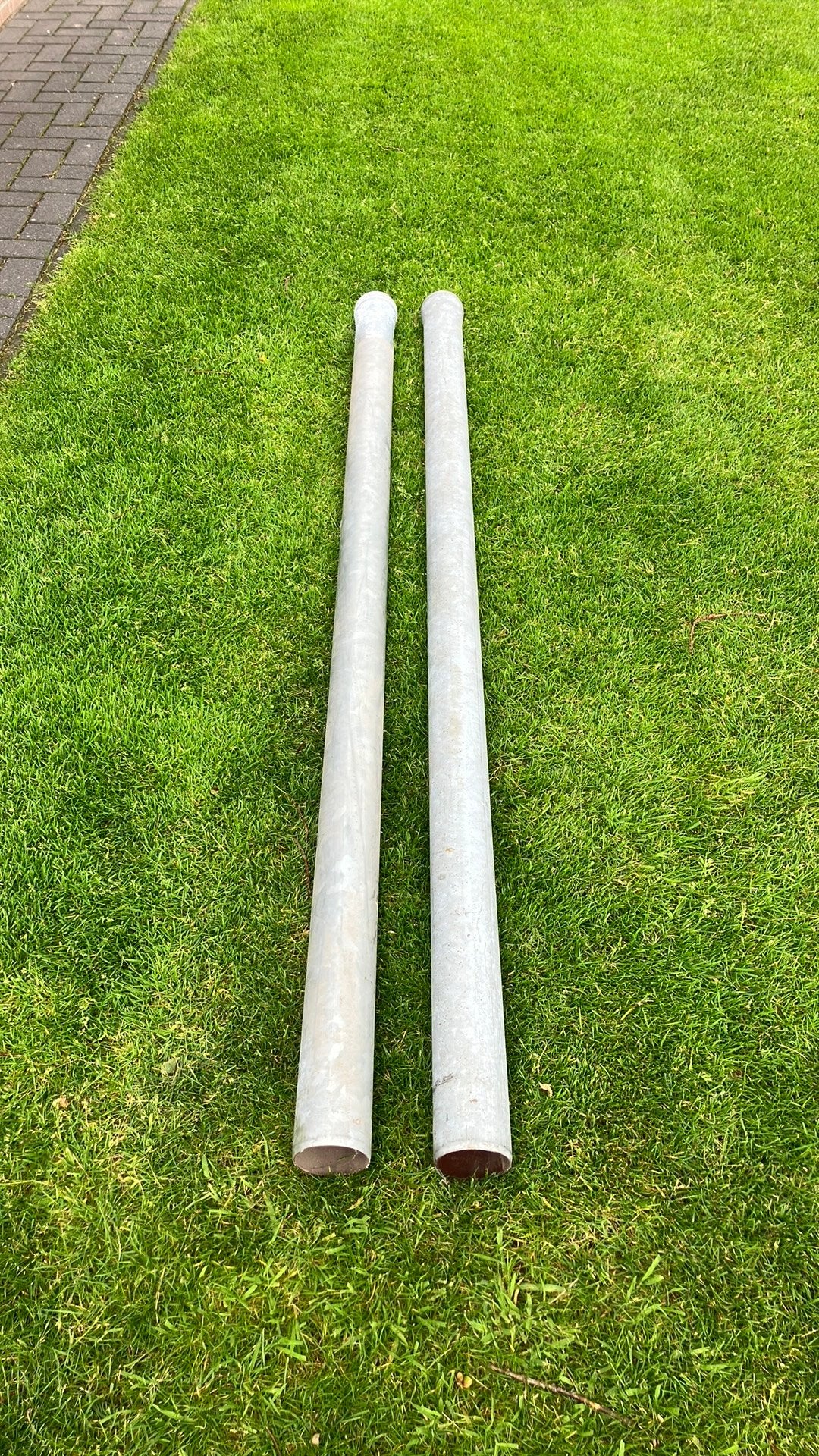 Stalen verzonken buizen 90mm hemelwater afvoer ondereind, Ophalen, Afvoer, Pvc, Zo goed als nieuw
