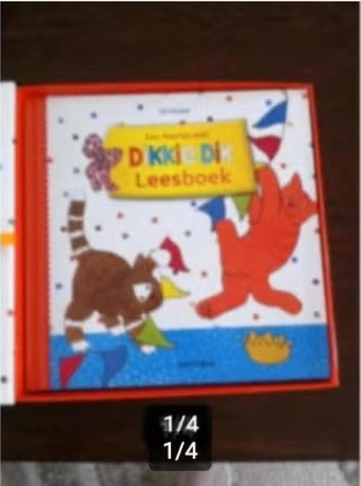 Kinder boek een feestje met dikkie dik, Ophalen of Verzenden, Zo goed als nieuw