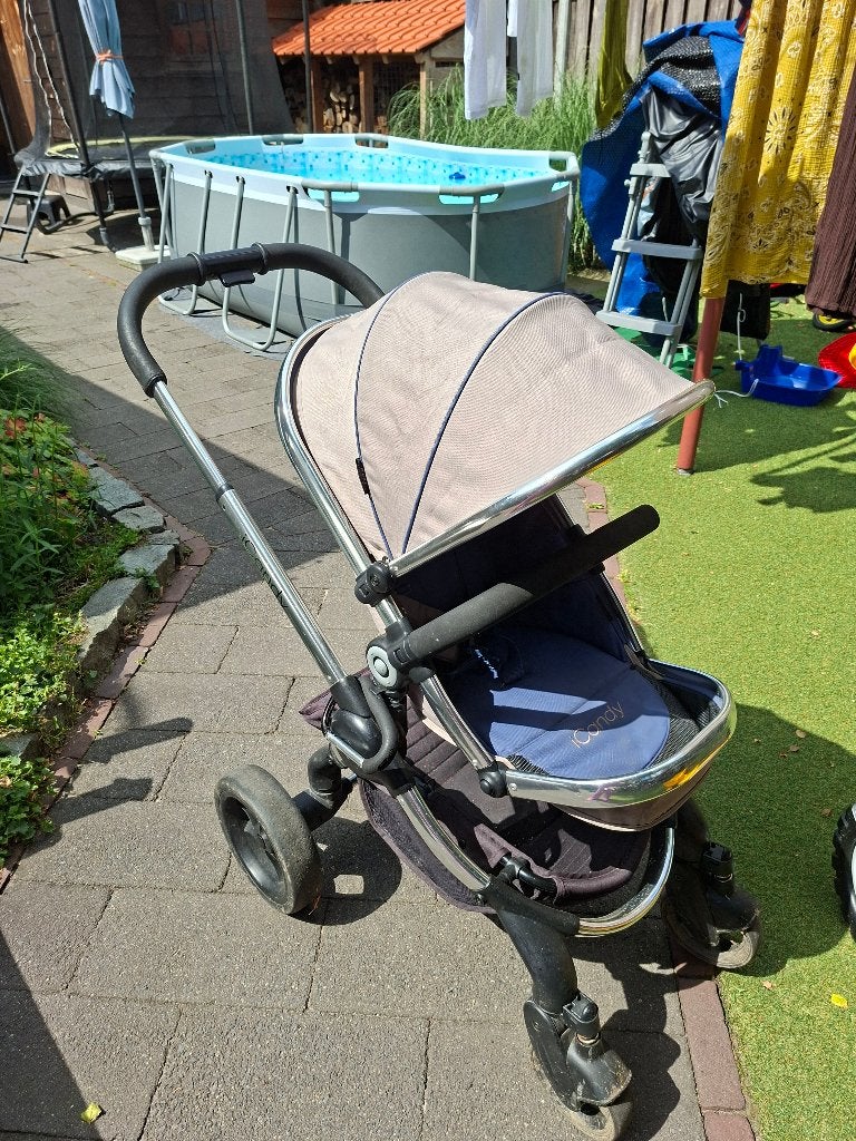 iCandy kinderwagen duo, Gebruikt, Verstelbare duwstang, Ophalen, Kinderwagen