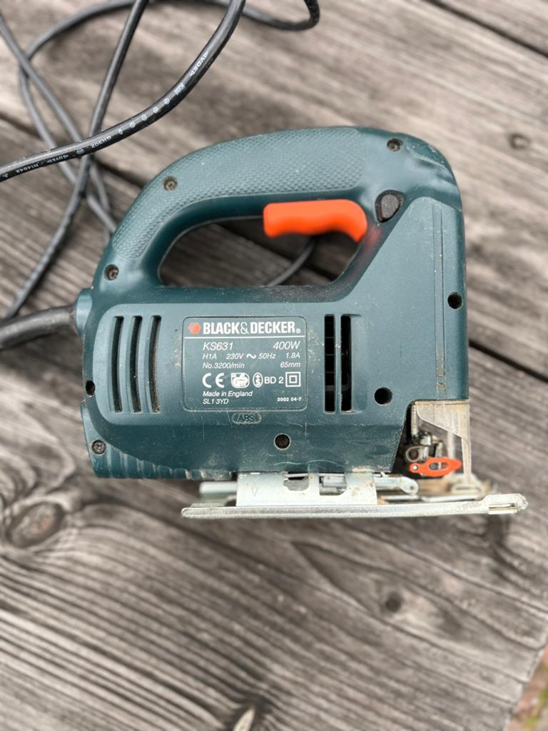 Black & Decker KS631 decoupeerzaag 400W, Ophalen, Gebruikt, Decoupeerzaag, 30 tot 70 mm