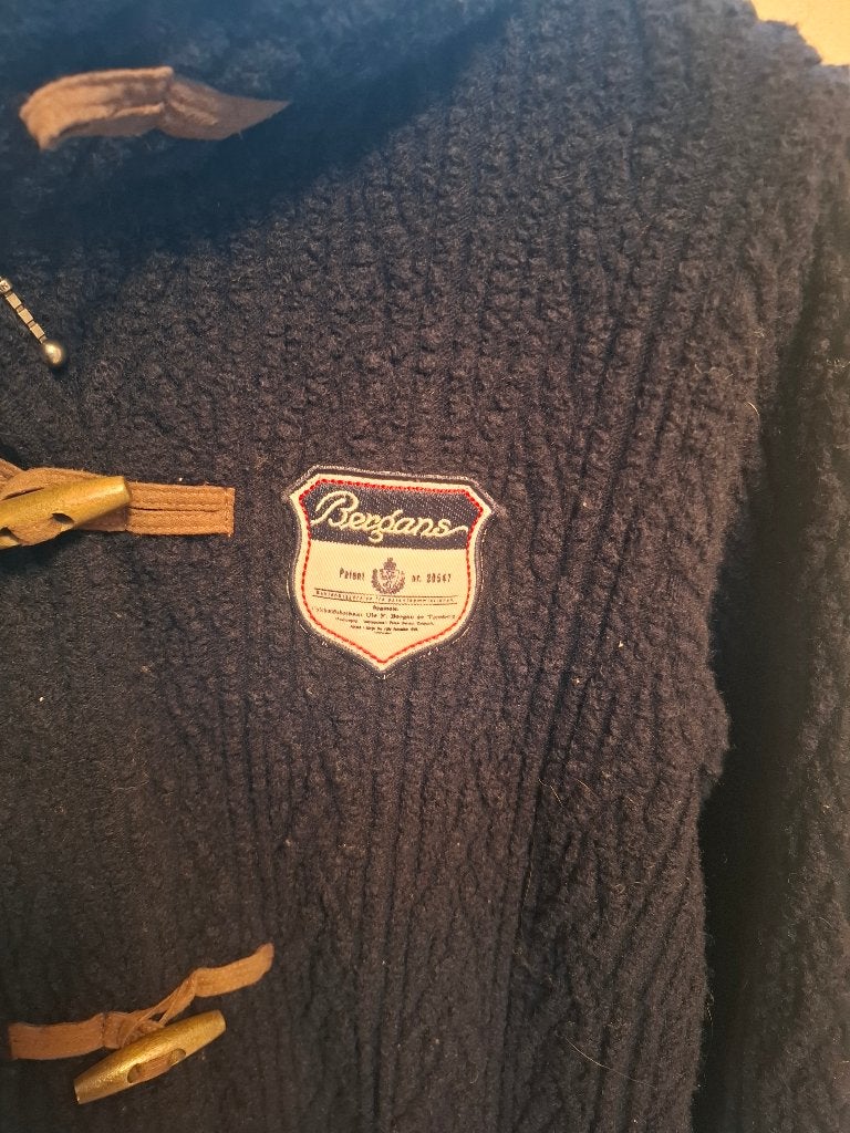 Prachtig wollen vest/ jas Bergans, Blauw, Maat 42/44 (L), Ophalen of Verzenden, Zo goed als nieuw