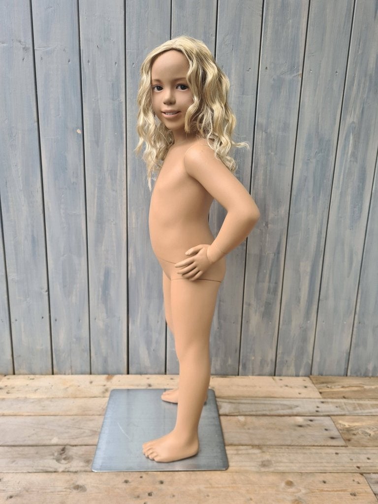 etalagepop kindje meisje 110 cm Hans Boodt paspop 17, Ophalen of Verzenden, Gebruikt, Paspop