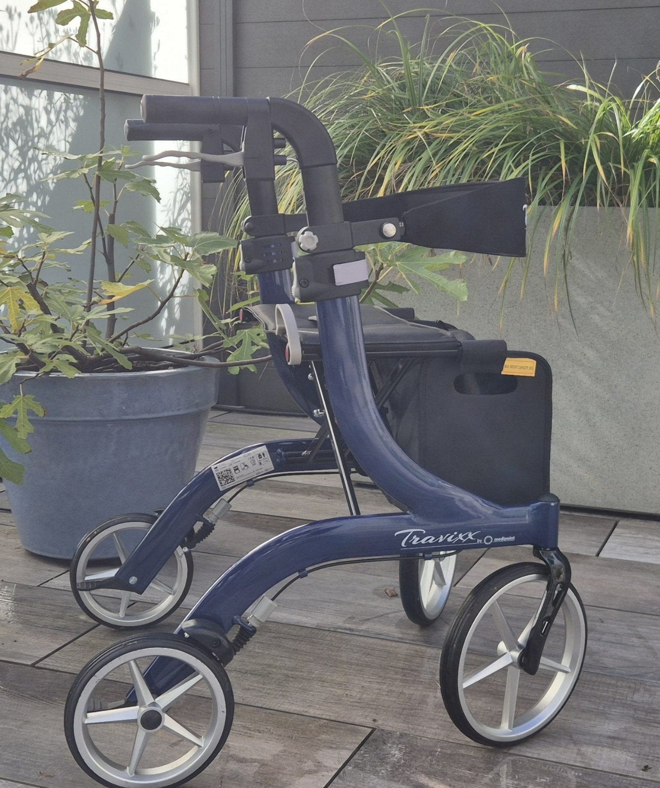 Rollator Travixx Deluxe Dark Blue S, Diversen, Ophalen, Zo goed als nieuw