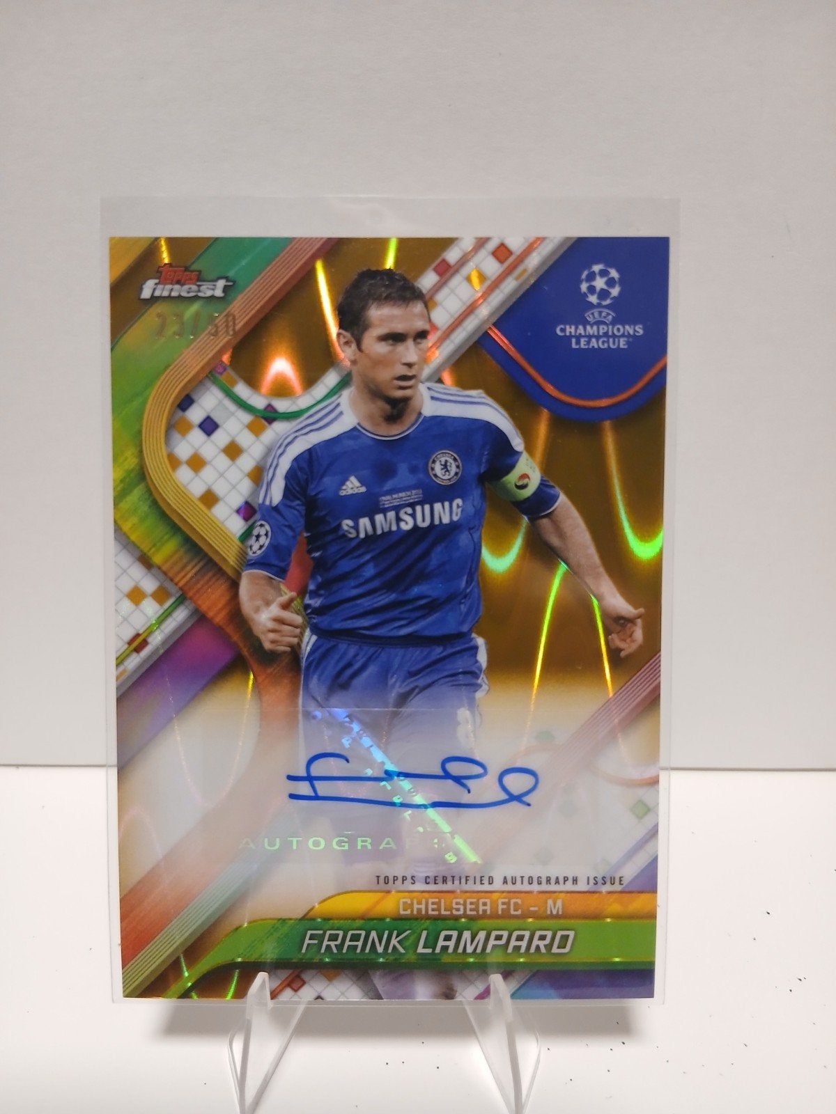 Topps Finest UCC 2025 Frank Lampard Autograph /50, Ophalen of Verzenden, Nieuw
