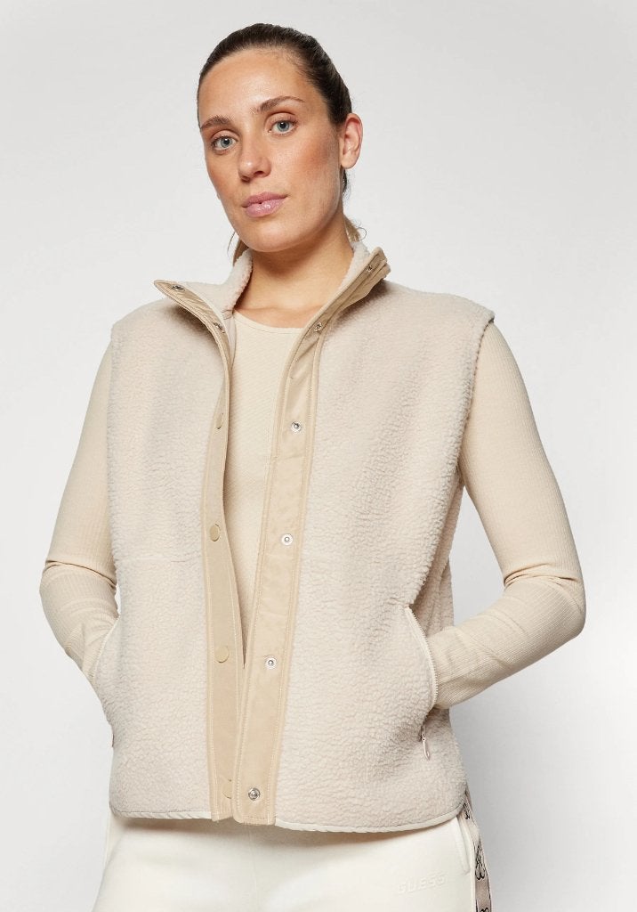 Only play maat S BUTTON WAISTCOAT bodywarmer NIEUW €22,95, Only, Beige, Nieuw, Ophalen of Verzenden