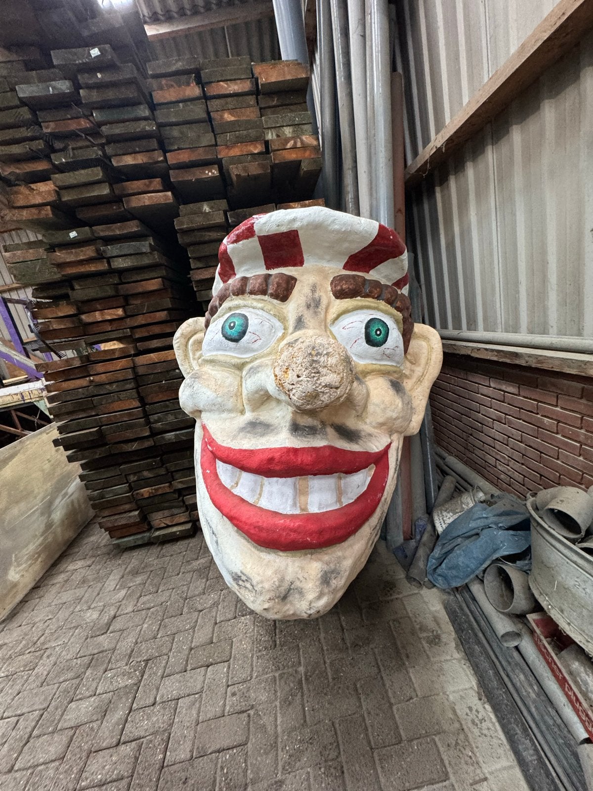 Praalwagenhoofd - Decoratie, Hobby en Vrije tijd, Ophalen, Gebruikt, Feestartikel, Carnaval