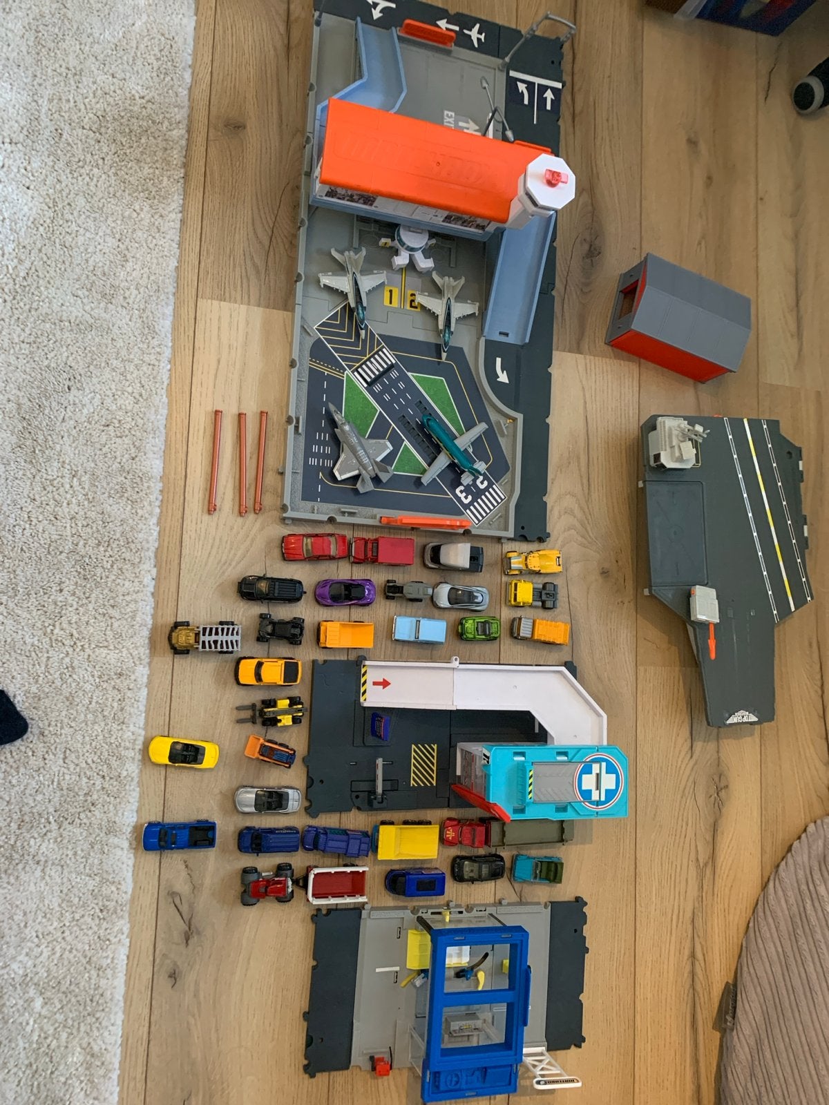 Complete Matchbox collectie met auto's en vliegtuigen, Ophalen, Gebruikt