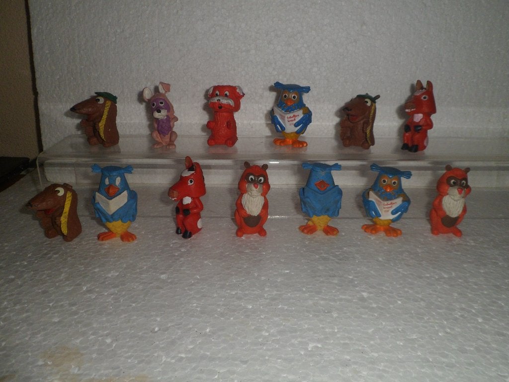 Fabeltjeskrant figuurtjes 12x, Ophalen, Gebruikt
