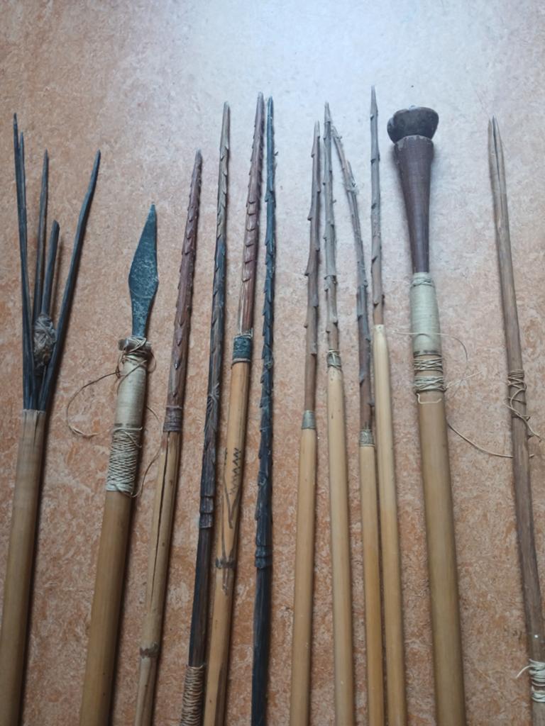 Leuk als kado: pijlen (12 stuks) uit Papua Nieuw Guinea, Verzamelen, Ophalen of Verzenden