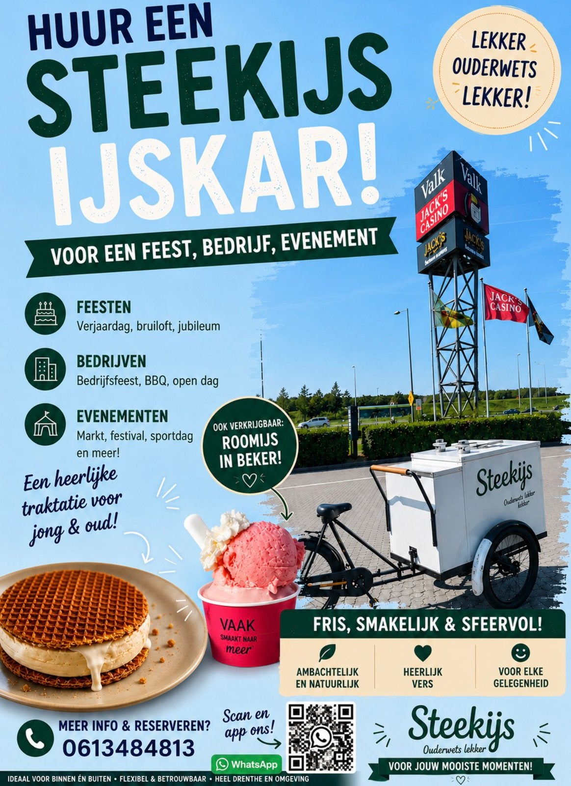 Huur een Steekijskar – Dé blikvanger op jouw feest, Ophalen of Verzenden, Zo goed als nieuw, Verjaardag