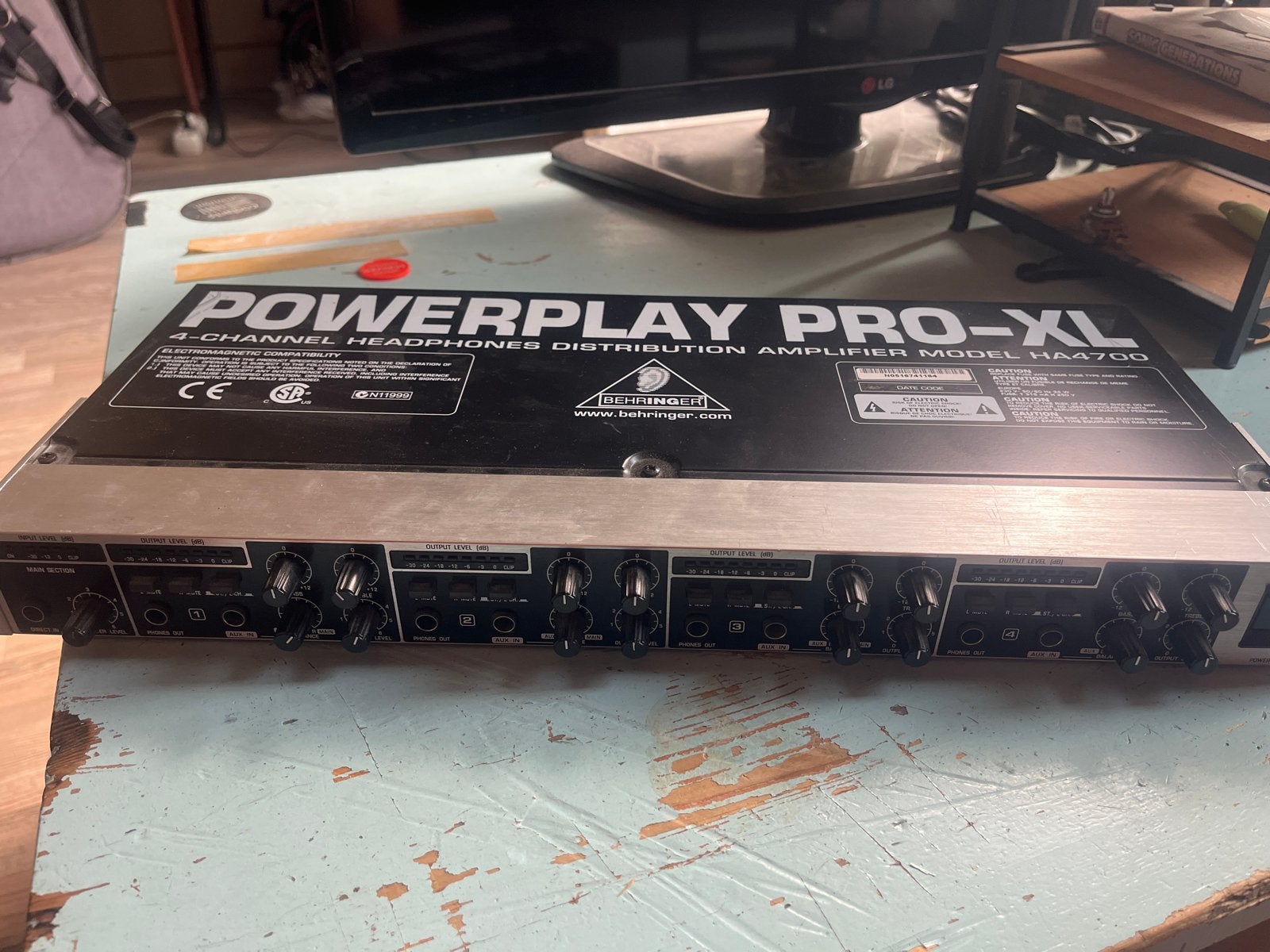 Behringer Powerplay Pro-XL HA4700 Hoofdtelefoonversterker, Ophalen of Verzenden, Gebruikt