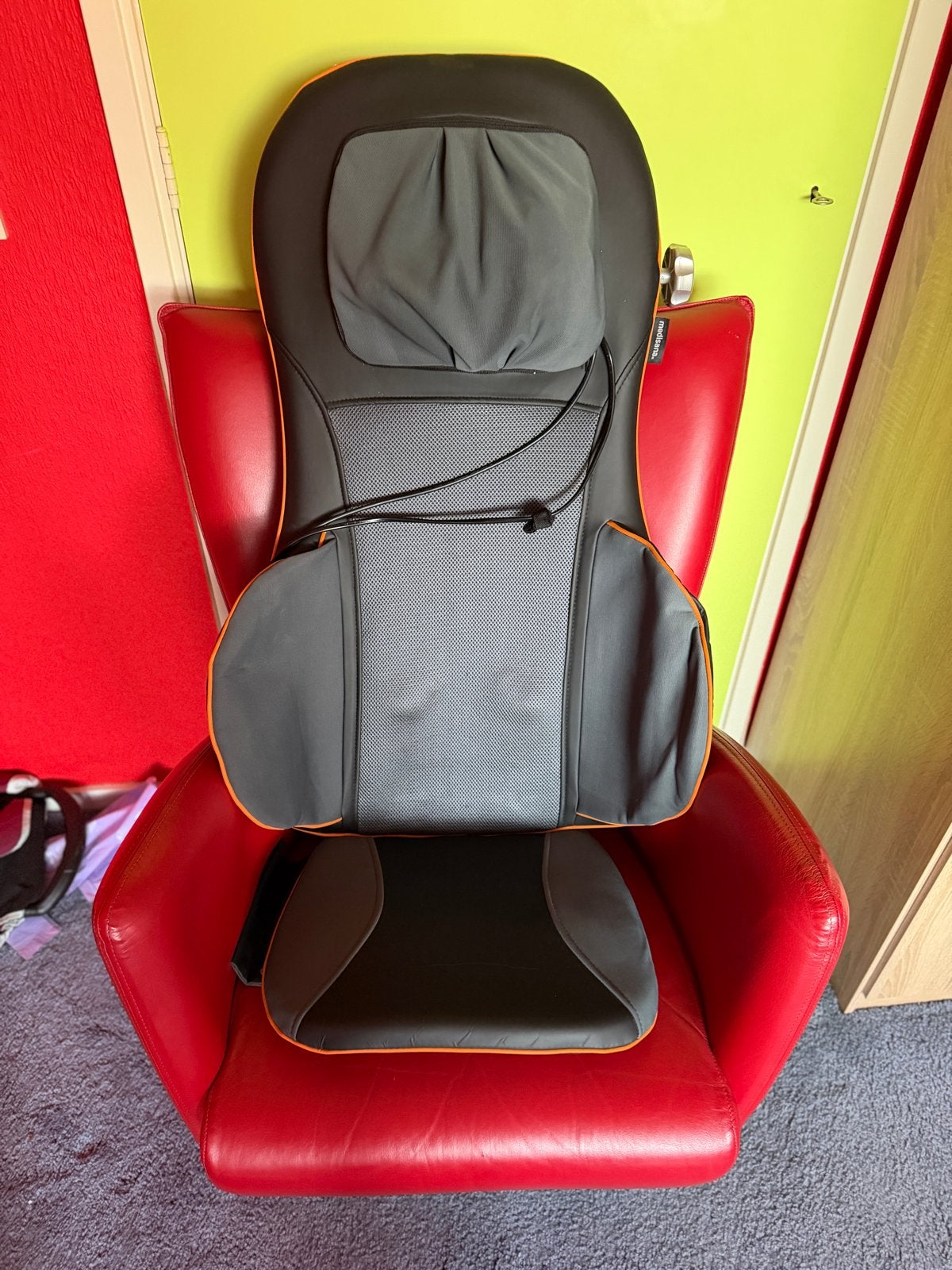 Medisana MC825 Shiatsu Massagekussen met Warmtefunctie, Ophalen of Verzenden, Zo goed als nieuw, Massagestoel of Kussen