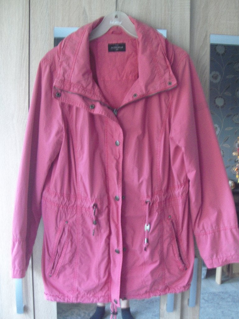 Jas maat 48, Maat 46/48 (XL) of groter, Ophalen of Verzenden, Zo goed als nieuw, Roze