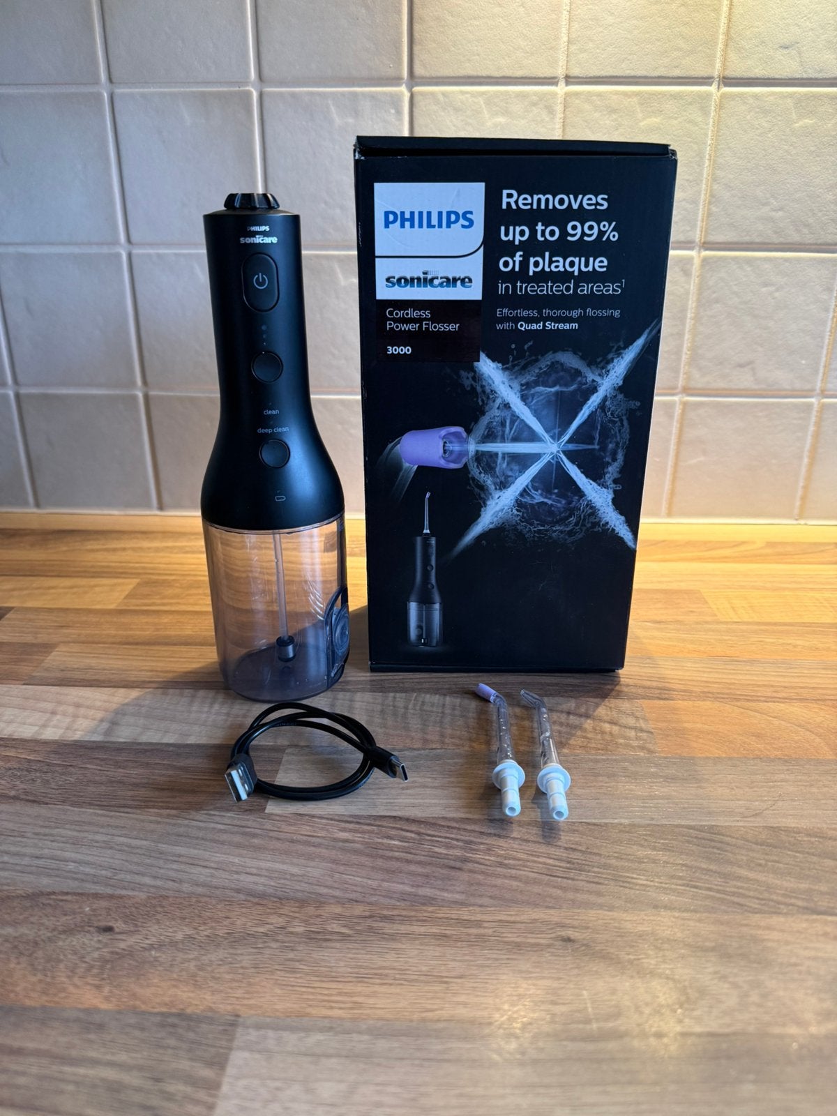 Phillips Sonicare Cordless Power Flosser 3000, Ophalen of Verzenden, Zo goed als nieuw, Mondverzorging