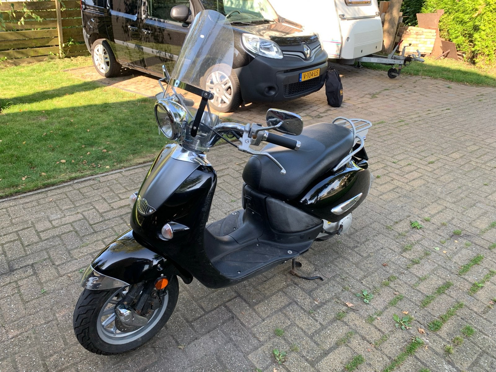 Aprilia Mojito Custom 50cc Scooter - Zwart, Ophalen, Gebruikt, Benzine