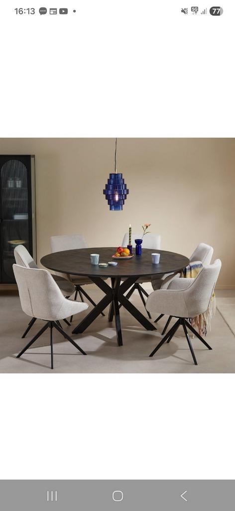 Ronde eettafel Nous, Huis en Inrichting, Rond, Nieuw, Ophalen of Verzenden, 100 tot 150 cm