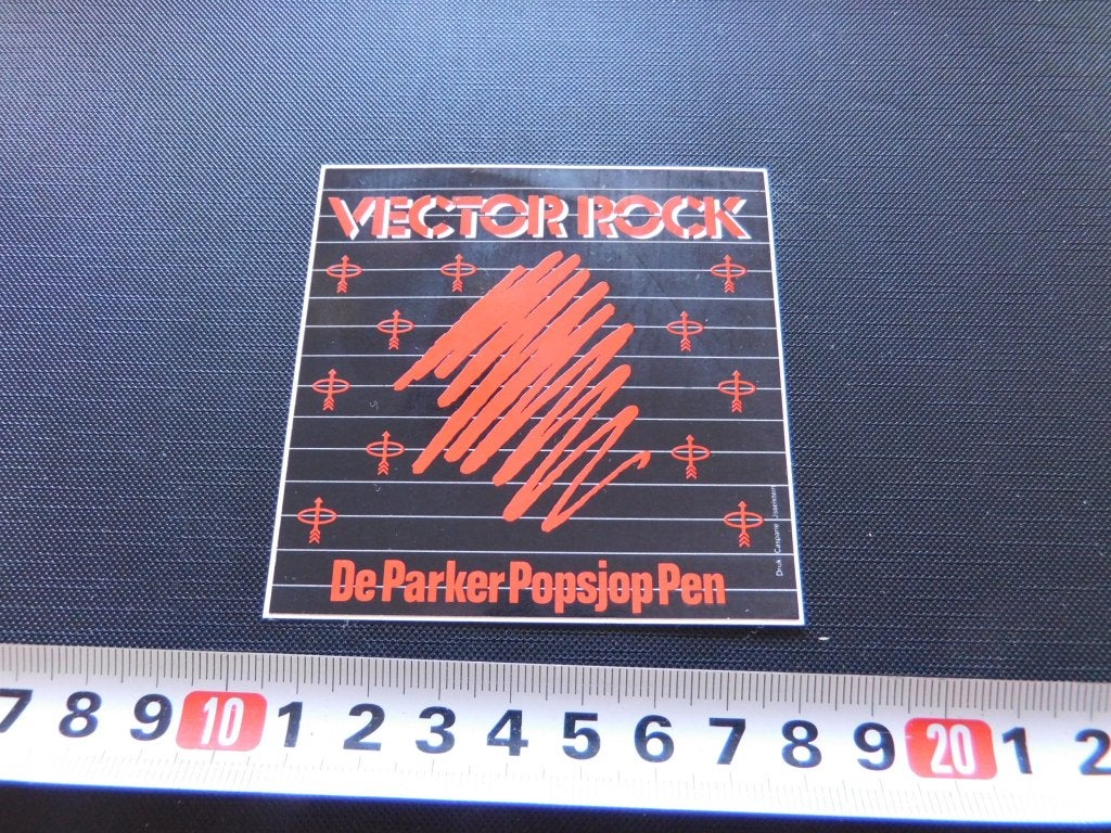 sticker VECTOR ROCK De Parker Popsjop Pen, Ophalen, Zo goed als nieuw
