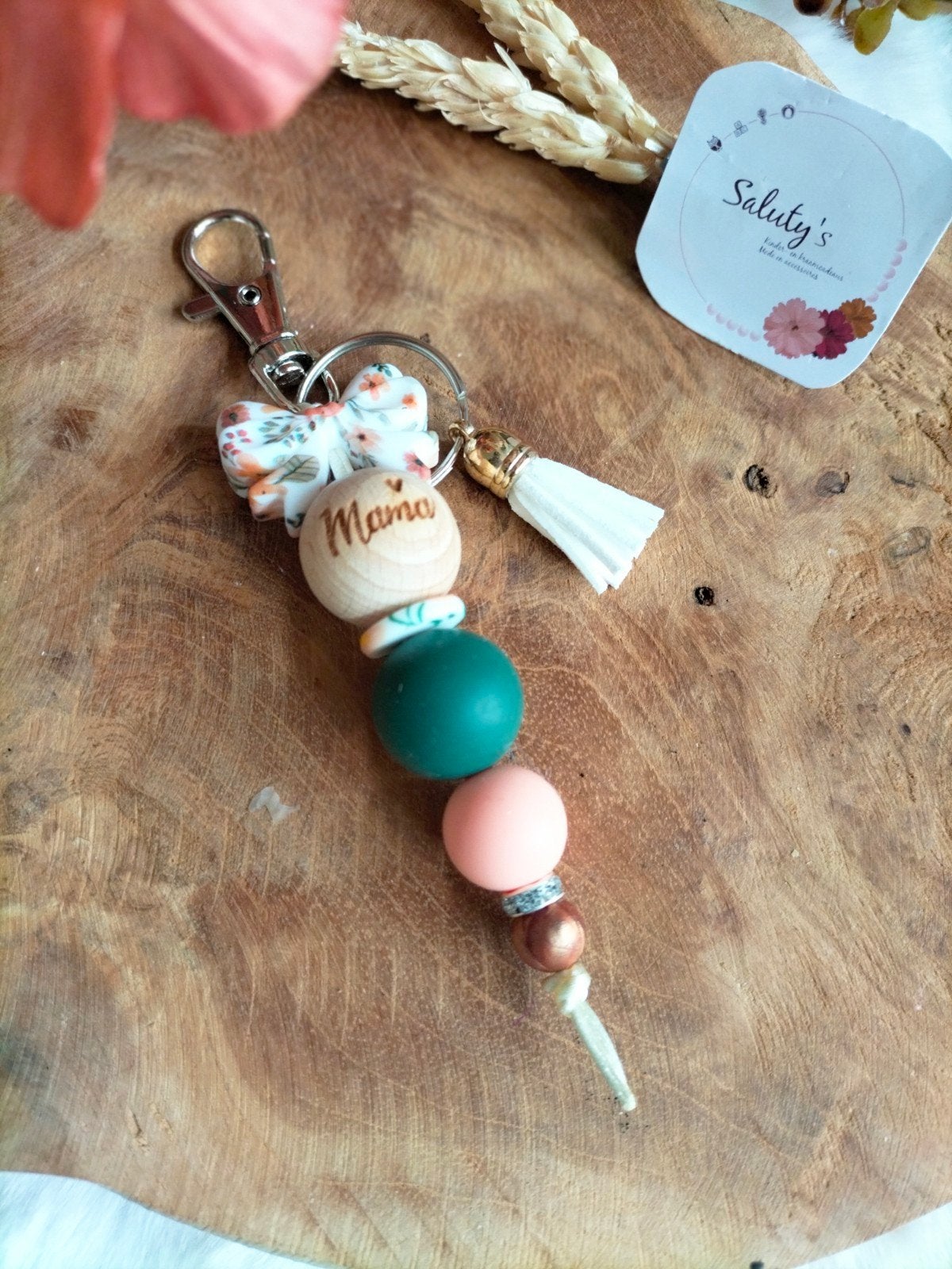 Nieuw • Sleutelhanger - Tashanger ' Mama, Verzamelen, Overige typen, Nieuw, Ophalen of Verzenden, Saluty's kinder- en kraamcadeaus