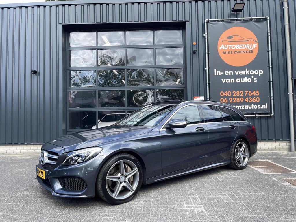 Mercedes C-klasse Estate 250 AMG|PANORAMADAK|LUCHTVERING|TRE, Auto's, Mercedes-Benz, Automaat, Achterwielaandrijving, Euro 6, 4 cilinders