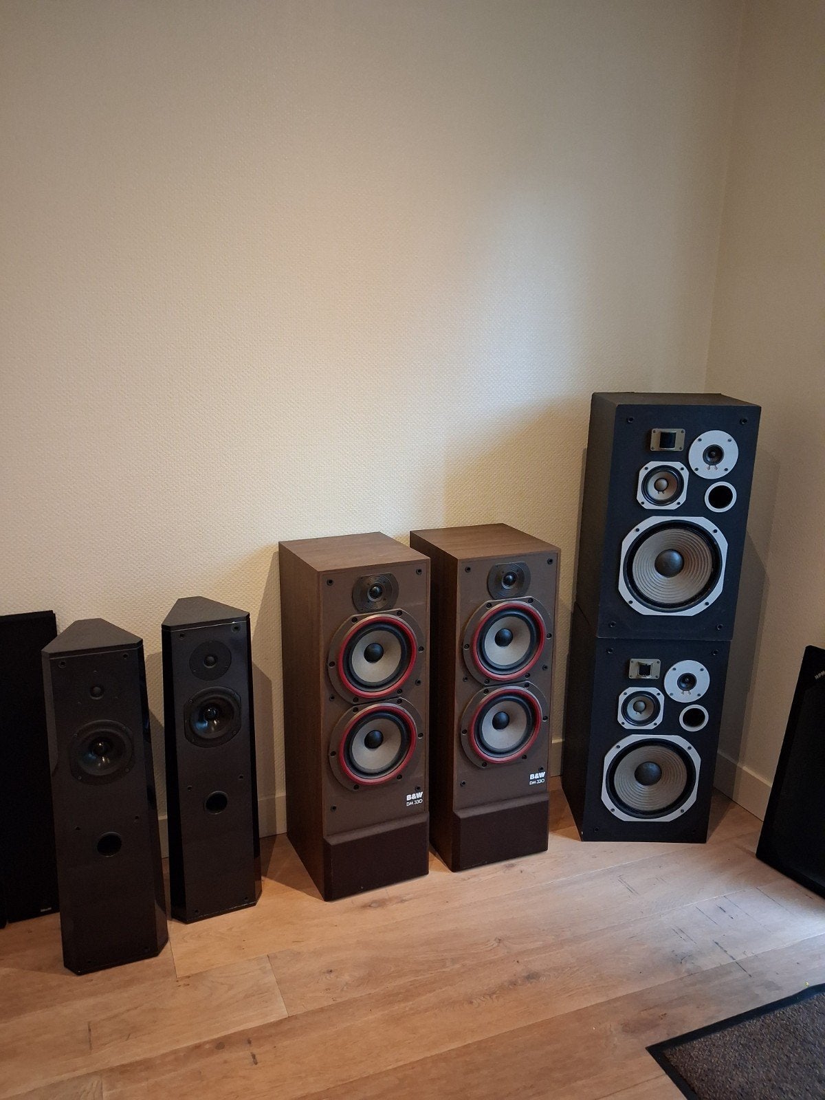 Diverse luidsprekers scott pioneer hpm b&w 330 driade, Gebruikt, Overige typen, Minder dan 60 watt, Ophalen