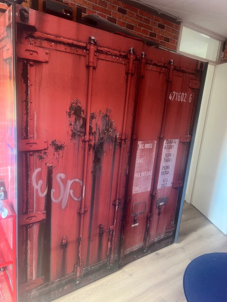 Kledingkast, Ophalen, Gebruikt, 100 tot 150 cm, Met plank(en)
