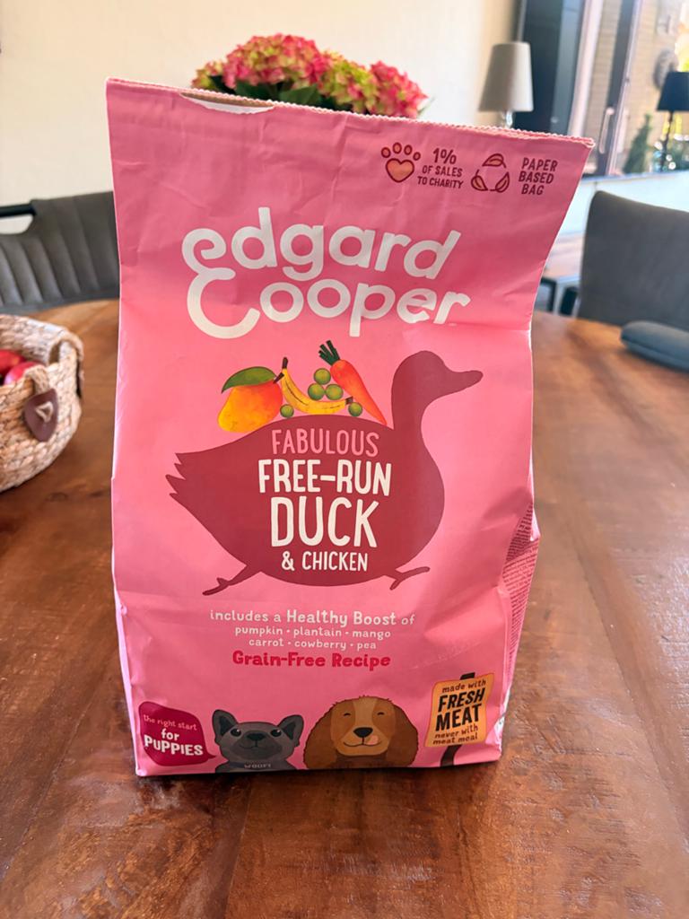 Gratis !! Puppy voer van Edgard Cooper zak 2,5 kg, Dieren en Toebehoren, Ophalen, Hond