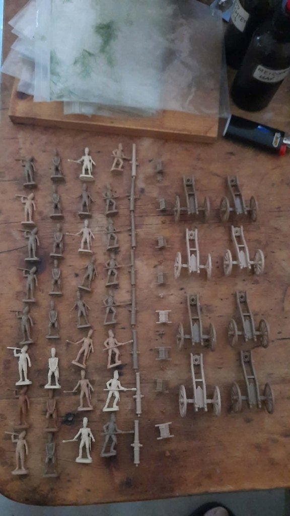 Franse keizerlijke garde Artilerie   1/72 Esci italeri, Ophalen of Verzenden, Zo goed als nieuw, 1:50 of kleiner, Figuur of Figuren