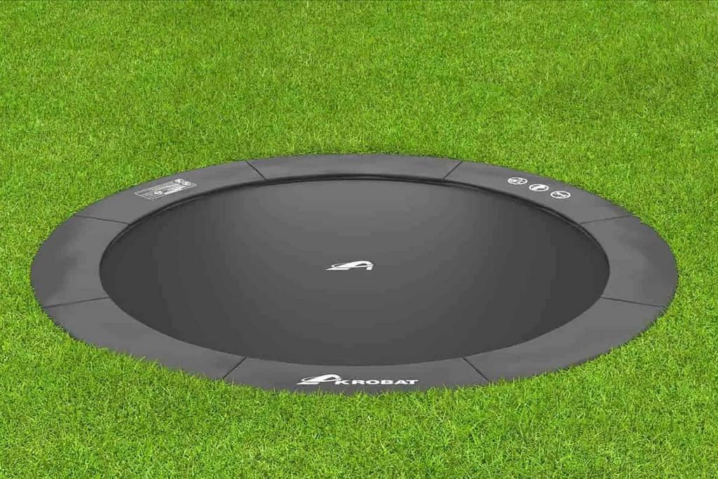Akrobat Inground Trampoline - 305cm met afdekhoes, Ophalen, Gebruikt