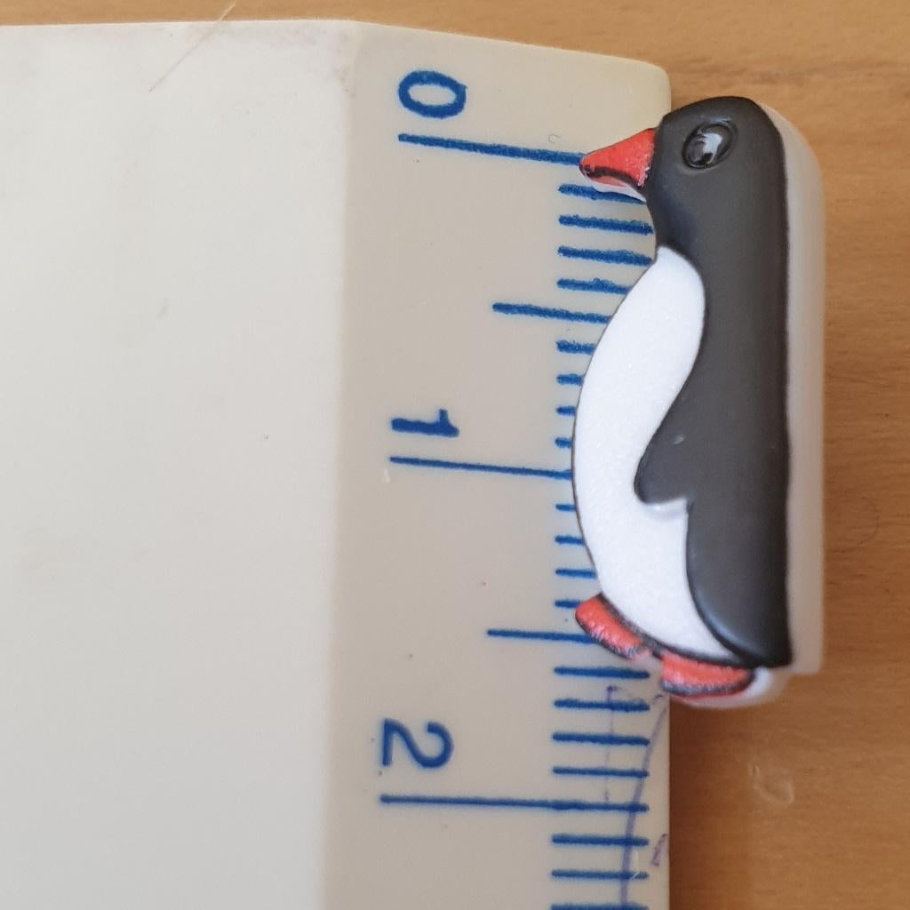 12 pinguïn knoopjes 1,5 cm x 0,5 cm, Ophalen of Verzenden, Nieuw, Knoop of Knopen