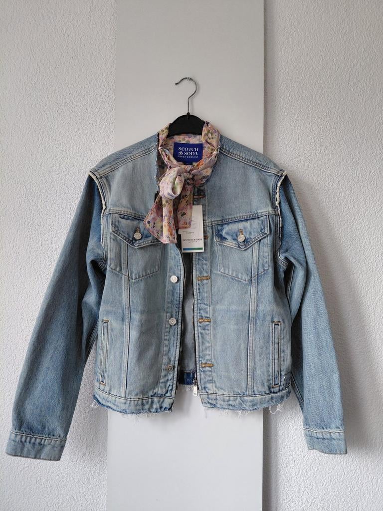 Scotch & Soda spijkerjack m, Maat 38/40 (M), Blauw, Nieuw, Scotch & Soda