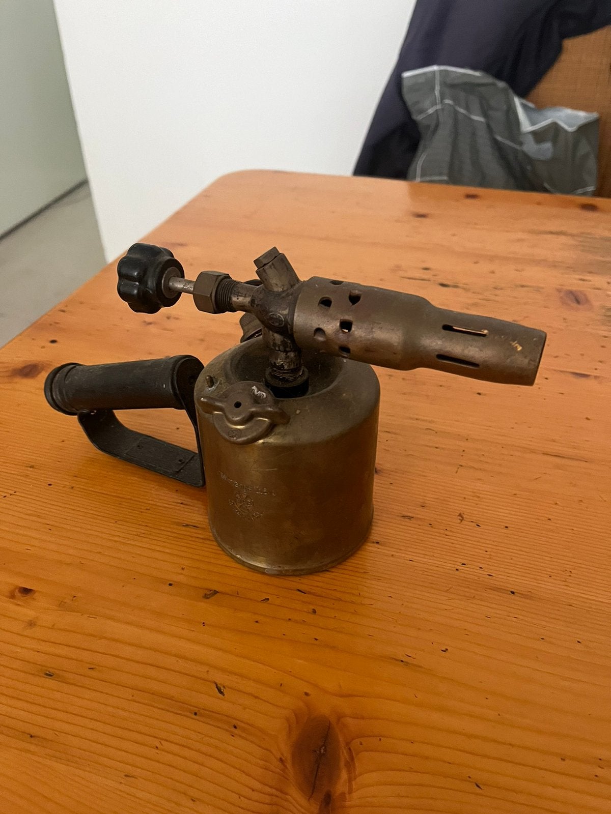 Gasbrander G Barthel van messing, Antiek en Kunst, Ophalen of Verzenden