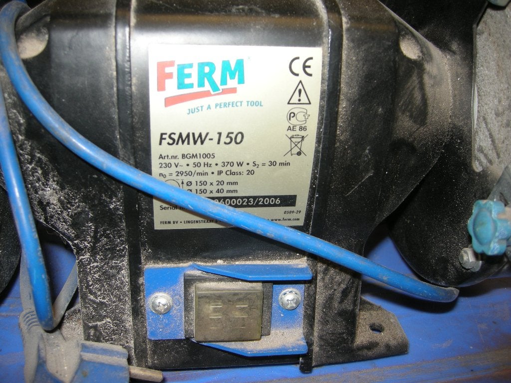 slijpsteen ferm, Doe-het-zelf en Verbouw, Ophalen of Verzenden, Gebruikt, Minder dan 700 watt, Werkbankslijpmachine