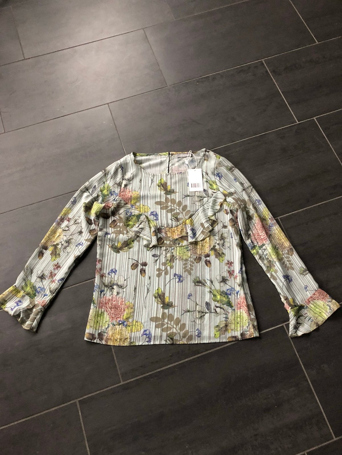 Geisha blouse bloemen motief gestreept groen maat s nieuw, Ophalen of Verzenden, Nieuw, Maat 36 (S), Groen