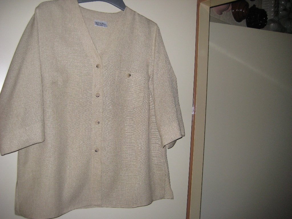 Beige jas, 46, Erfa Sportive, Ophalen of Verzenden, Zo goed als nieuw, Maat 46/48 (XL) of groter, Beige
