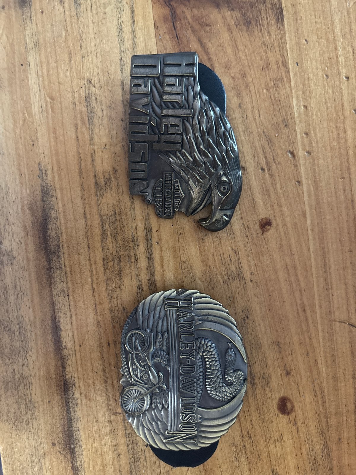 Harley-Davidson Riemgespen - Set van 2, Ophalen of Verzenden, Zo goed als nieuw, Overige kleuren, Losse buckle of gesp