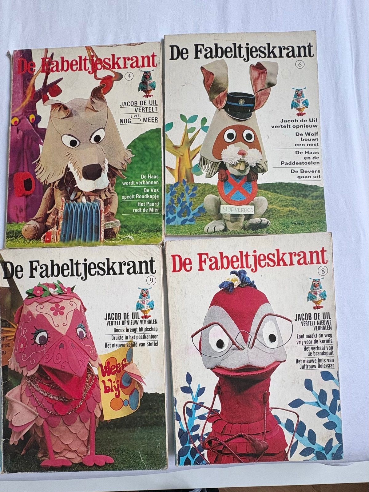 Stripboeken De Fabeltjeskrant - 4 delen, Boeken, Meerdere stripboeken, Ophalen of Verzenden, Gelezen